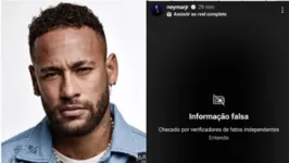 Imagem ilustrativa da notícia Neymar posta fake news de Valadão e é advertido no Instagram