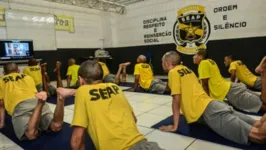 Custodiados do Sistema Prisional do Pará participam de projeto com fogo na yoga