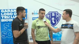 Atacante Matheus Batista (centro), é o novo contratado do Paysandu para a Copa Verde