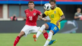 O Brasil venceu a Áustria em 2018, antes da Copa da Rússia.