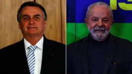 Jair Bolsonaro e Lula disputam o cargo de chefe de executivo