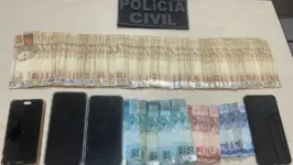 Polícia apreendeu celulares e dinheiro com sete pessoas envolvidas no esquema, em Breves, no Marajó.