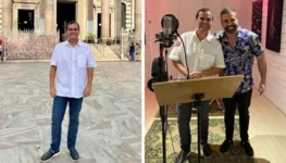 Ricardo Chaves e e produtor musical, Guto Risuenho.