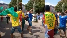 Apoiadores de Bolsonaro atacam petistas na Orla de Santarém.