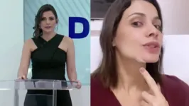 Anne Barreto mostra o corte que sofreu no queixo e precisou de quatro pontos.