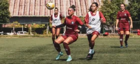 Preparação do time feminino do Clube do Remo, sob o comando técnico de Mercy Nunes