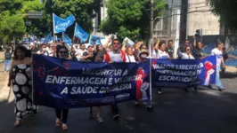 Manifestação percorre as ruas do centro de Belém