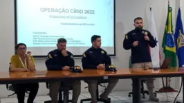 Operação da PRF foi apresentada durante entrevista coletiva