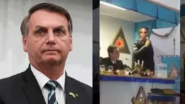 Vídeo mostra Bolsonaro pedindo apoio e votos em loja maçônica.
