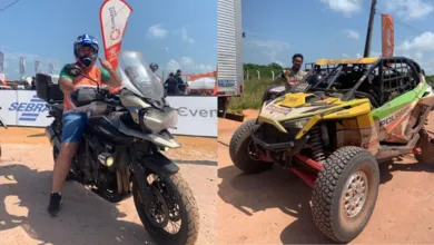 Na tarde deste sábado já ocorre a chegada dos veículos participantes (carros, motos e UTVs), na praia do Atalaia