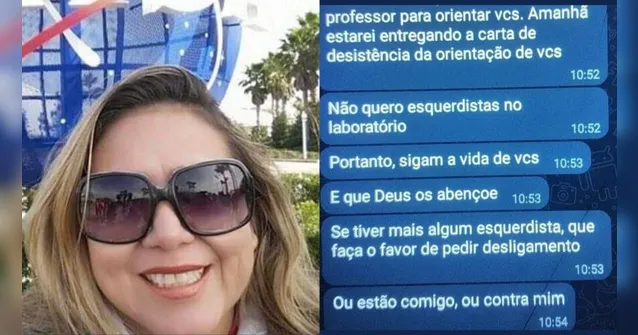 Imagem ilustrativa da notícia Professora bolsonarista exclui alunos de esquerda na pós