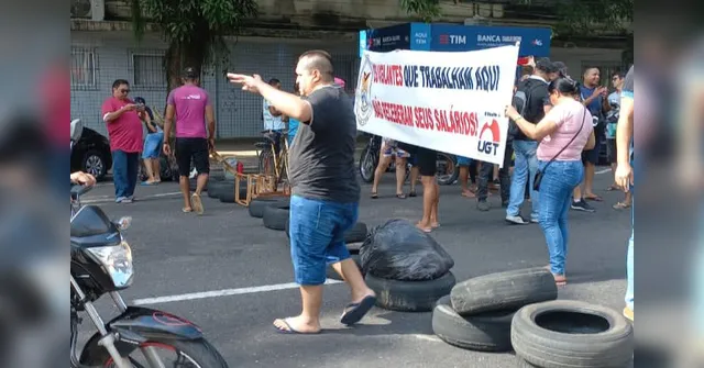 Imagem ilustrativa da notícia Trabalhadores de terceirizada fecham avenida José Malcher