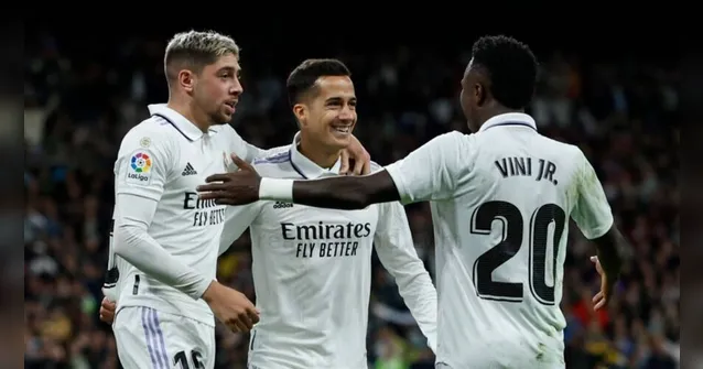 Imagem ilustrativa da notícia Real vence Sevilla com show de Vini Jr e amplia vantagem