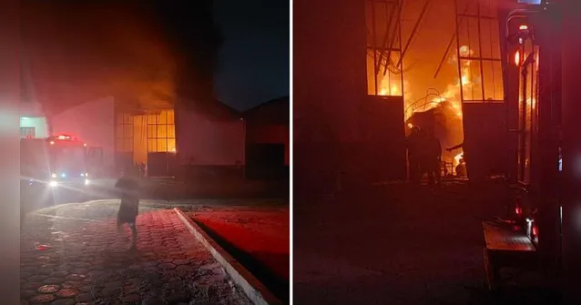 Imagem ilustrativa da notícia Vídeo: incêndio em Marina assusta moradores de Belém