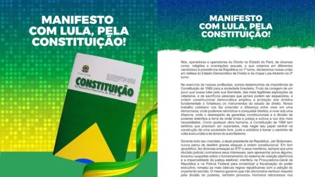 Imagem ilustrativa da notícia Profissionais do direito se manifestam em favor de Lula 