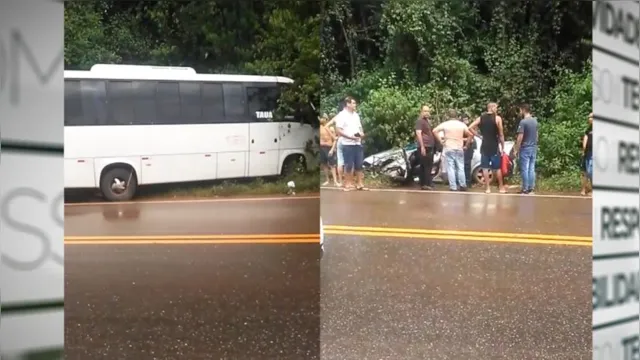Imagem ilustrativa da notícia Vídeo: acidente mata motorista na Estrada do Tauá 