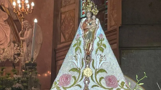 Imagem ilustrativa da notícia Vídeo: Manto de Nossa Senhora de Nazaré é apresentado