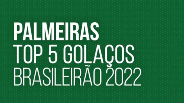 Imagem ilustrativa da notícia Top 5 golaços: do Palmeiras na campanha do título brasileiro