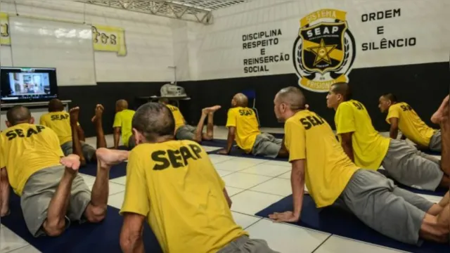 Imagem ilustrativa da notícia Presos do Pará praticam yoga para melhorar qualidade de vida