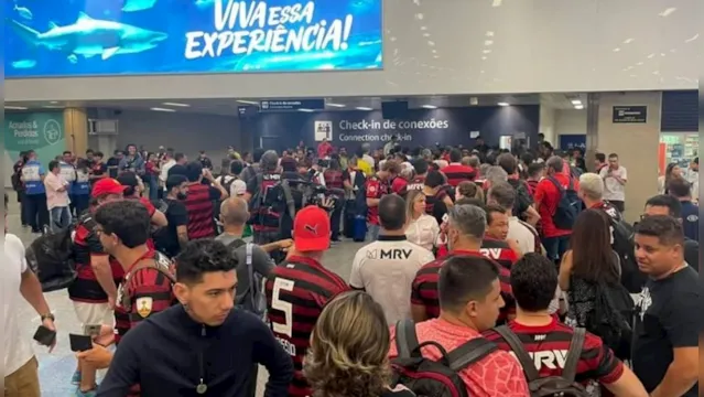 Imagem ilustrativa da notícia Torcedores do Flamengo não consegue embarcar para ver final