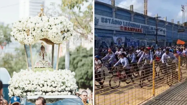 Imagem ilustrativa da notícia Fé! Paysandu e Tuna prestam homenagem a Nossa Sra de Nazaré