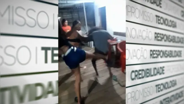 Imagem ilustrativa da notícia Vídeo: suspeito de assédio leva "pisa" de mulheres no PA