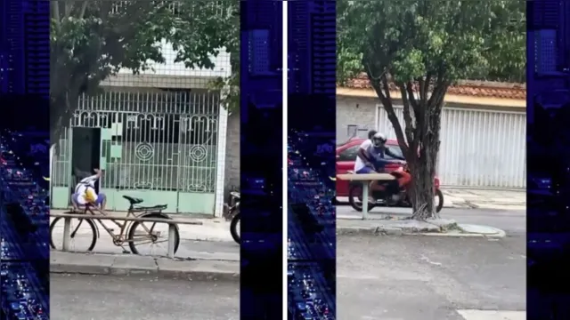 Imagem ilustrativa da notícia Vídeo: homem tem celular roubado na porta de casa em Belém