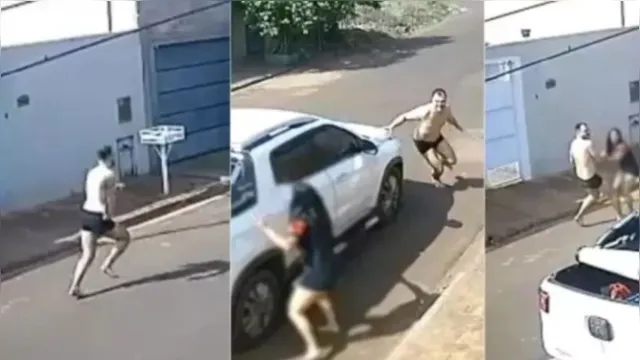 Imagem ilustrativa da notícia Vídeo: advogado de cueca corre atrás e arrasta mulher na rua