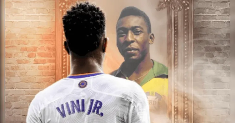 Imagem ilustrativa da notícia Pelé rebate fala racista de espanhol contra Vinícius Jr