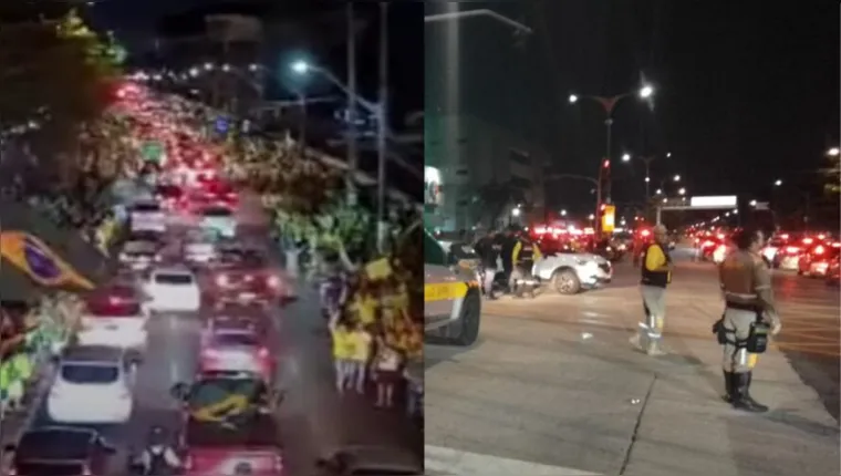 Imagem ilustrativa da notícia Bolsonaristas voltam a prejudicar tráfego em via de Belém