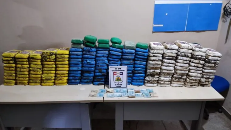 Imagem ilustrativa da notícia Operação da PM e PC apreende 216 kg de cocaína no Pará