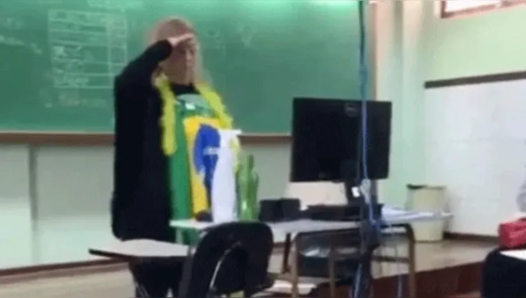 Imagem ilustrativa da notícia Professora que fez gesto nazista em sala de aula é demitida