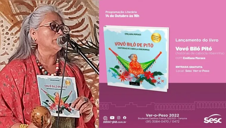 Imagem ilustrativa da notícia Autora marajoara lança livro de contos no Sesc Ver-o-Peso