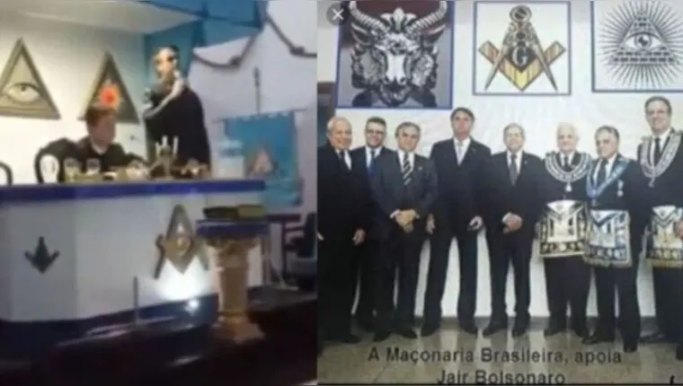 Imagem ilustrativa da notícia Vídeo de Bolsonaro na maçonaria esfria relação com cristãos
