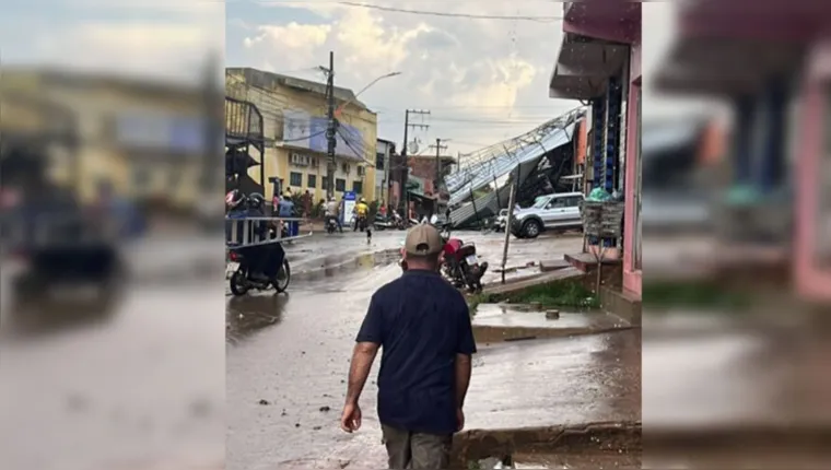 Imagem ilustrativa da notícia Vídeo: ventania destrói casas e comércios em Parauapebas