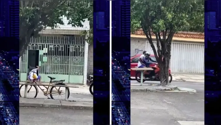 Imagem ilustrativa da notícia Vídeo: homem tem celular roubado na porta de casa em Belém