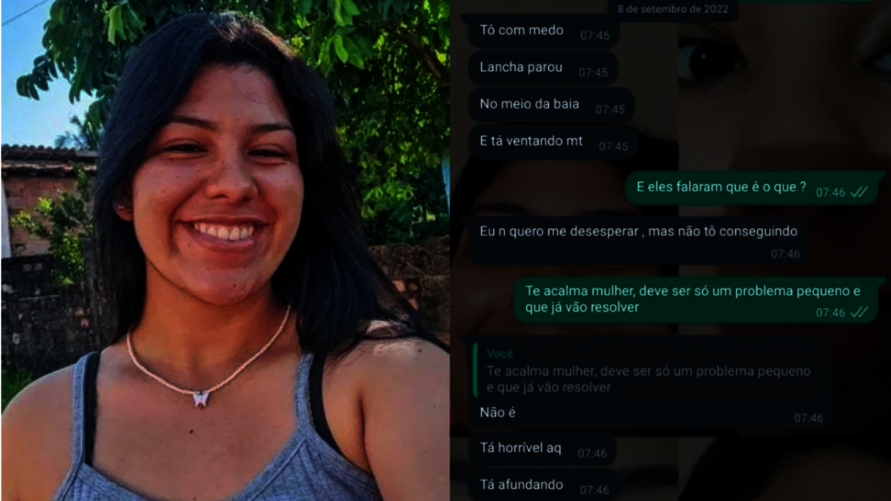 Vítima de naufrágio se despediu da família por mensagem Vítima de naufrágio se despediu da família por mensagem