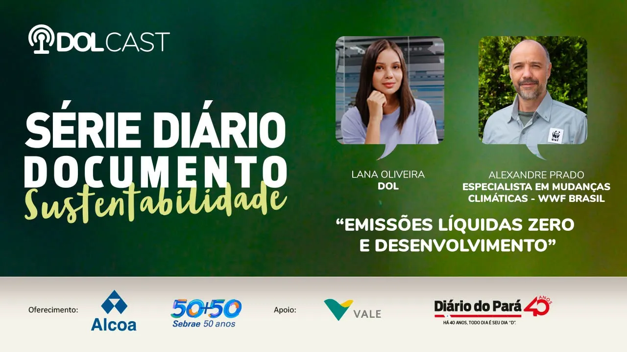 Imagem ilustrativa do podcast: DOLCast: Emissão Líquida Zero e desenvolvimento sustentável 
