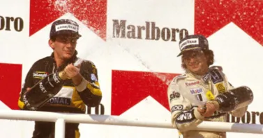Senna e Piquet. Argentina conquistava a Copa e o Brasil tinha pilotos de respeito da Fórmula 1