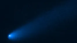 O cometa passará a uma distância de 44 milhões de quilômetros da Terra, mas poderá ser visto