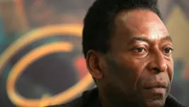 Pelé, o Rei do Futebol.