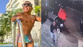 No instagram ele mostrou o momento em que foi abordado e decidiu fugir.
