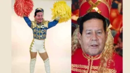 O internauta Jakson Lenon postou uma montagem de Mourão vestido de paquita e um trecho da música das paquitas de Xuxa