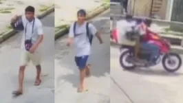Os dois assaltantes fugiram de moto
