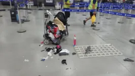Bagagem com equipamento explodiu em aeroporto