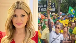 Fontenelle compartilhou um vídeo da atriz em um dos atos defendendo Bolsonaro.