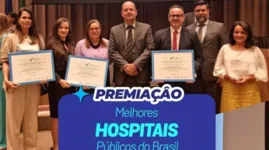 Rômulo Rodovalho, Secretário de Saúde Pública do Pará, a Dra. Ana Paula Borges, diretora-geral do Hospital Oncológico Infantil Octávio Lobo além do Dr. Vitor Moutinho (Unacon-Tucuruí) receberam a premiação de reconhecimento nacional e internacional