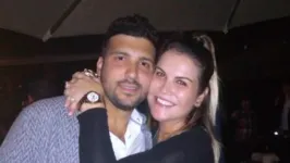 Katia Aveiro, irmã do craque Cristiano Ronaldo e o marido  brasileiro Alexandre Bertolucci Jr.