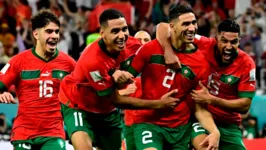 Comemoração após o gol que eliminou Portugal em partida pelas quartas de final da Copa do Catar