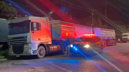 A carreta com a carga de manganês foi levada para a sede da Polícia Federal em Marabá